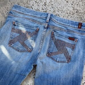 7 For All Mankind Light Blue Flare Jeans